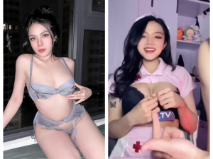 Clip HOT VN Bé Thư 2K9 xoạc nhau cùng người yêu trên live